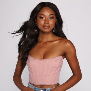 Classic Cropped Corset Top - Not selling